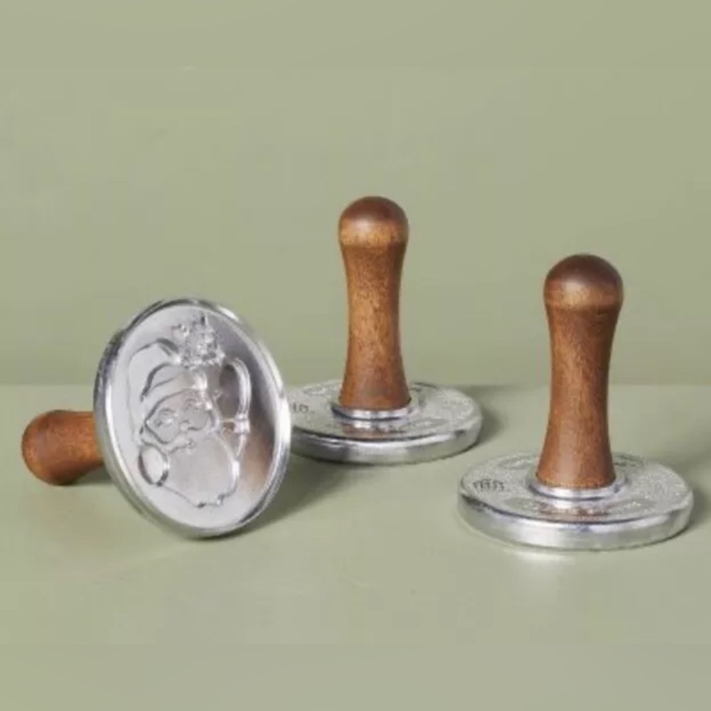 NWT hearth & hand with magnolia Christmas 3 piece cookie stamps metal wood